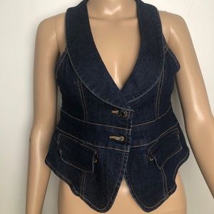 Sleeveless Jean vest